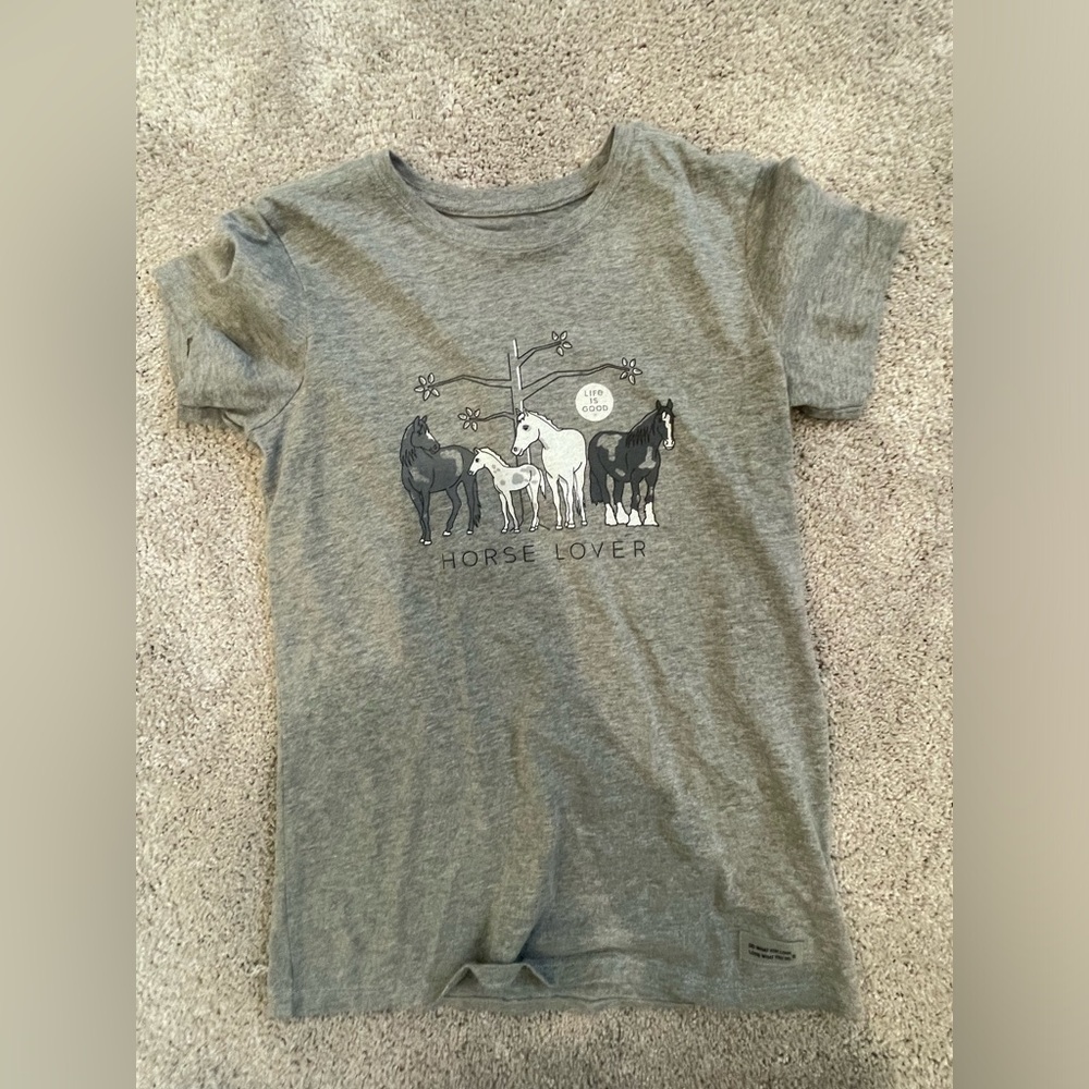 Gray Horse T shirt